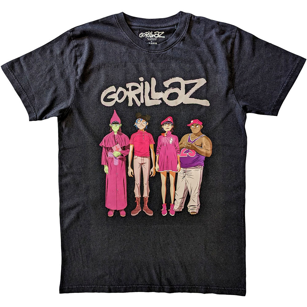 Gorillaz Cracker Island Standing Group Mens T Shirt