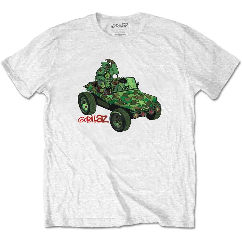 Gorillaz Green Jeep Mens T Shirt