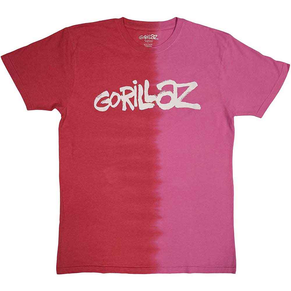 Gorillaz Two-Tone Brush Logo Mens T Shirt