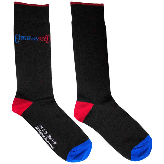 Grateful Dead Logo Socks Black