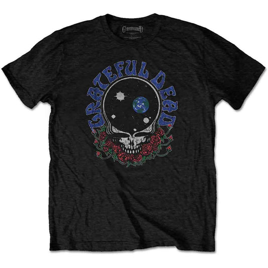 Grateful Dead Space Your Face & Logo Mens T Shirt