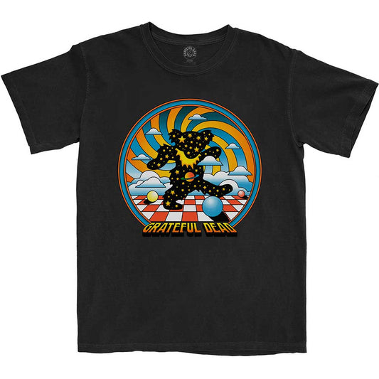 Grateful Dead Stars Bear Mens T Shirt Black