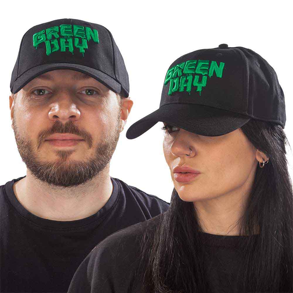 Green Day Dripping Logo Hat Black