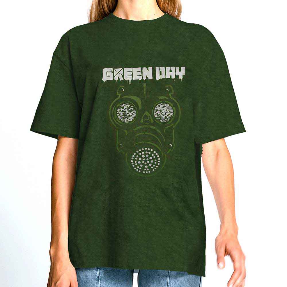 Green Day Gas Mask Mens T Shirt