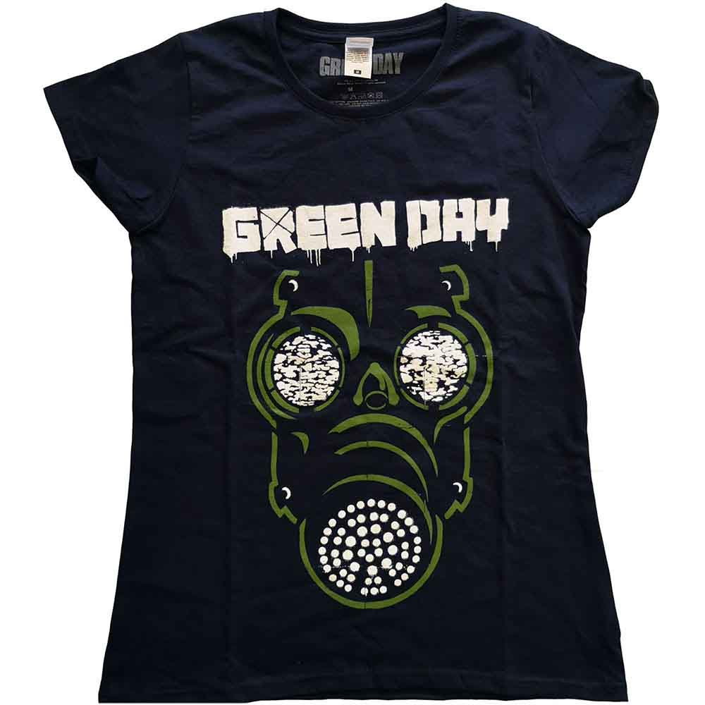 Green Day Green Mask Womens T Shirt