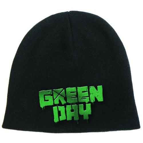 Green Day Logo Beanie Hat Black