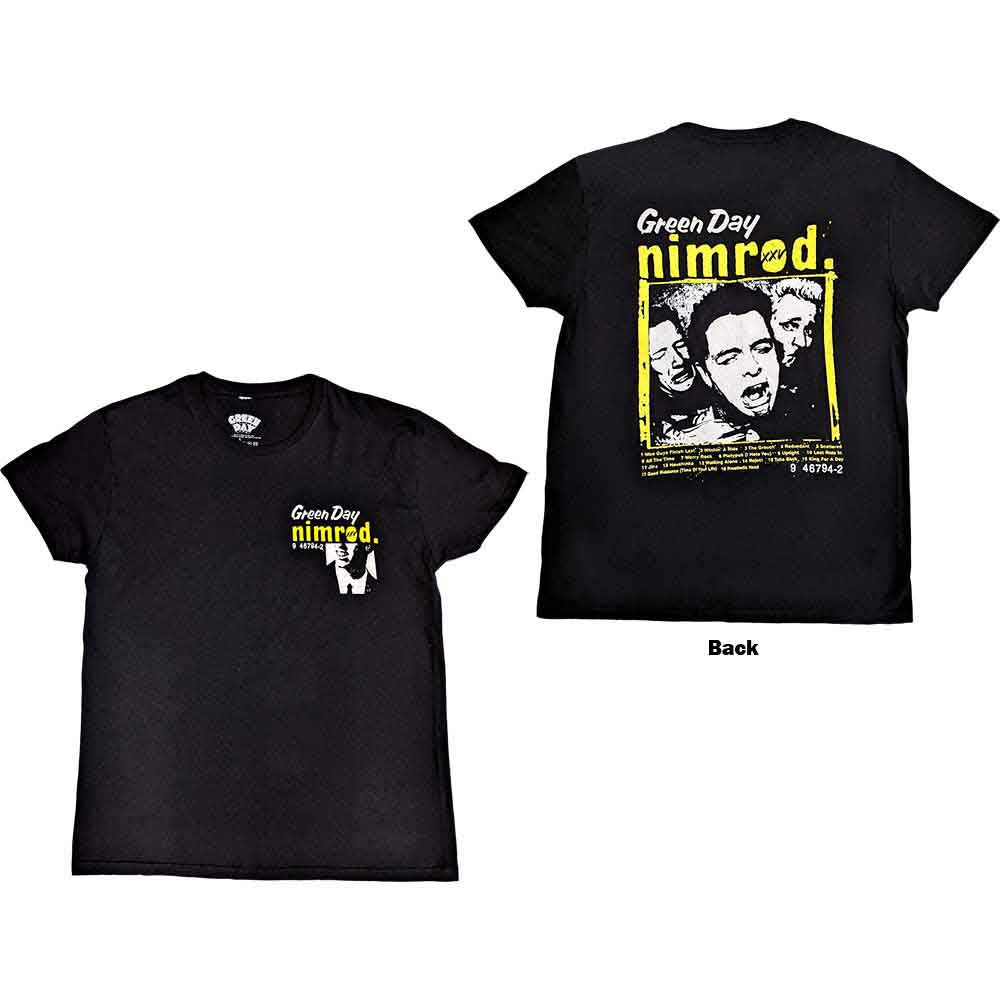 Green Day Nimrod Breast Print Mens T Shirt