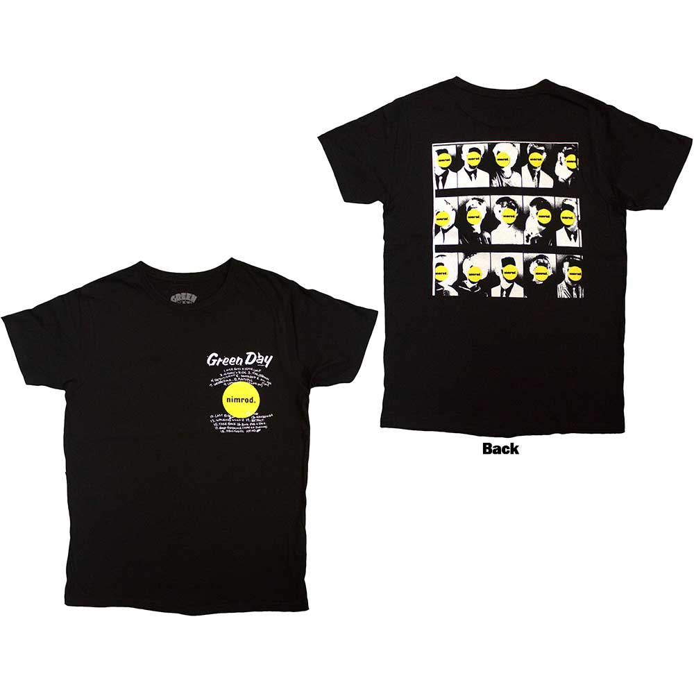 Green Day Nimrod Pocket Mugshots Mens T Shirt