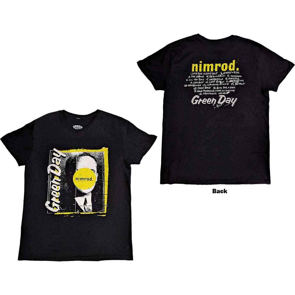 Green Day Nimrod Tracklist Mens T Shirt