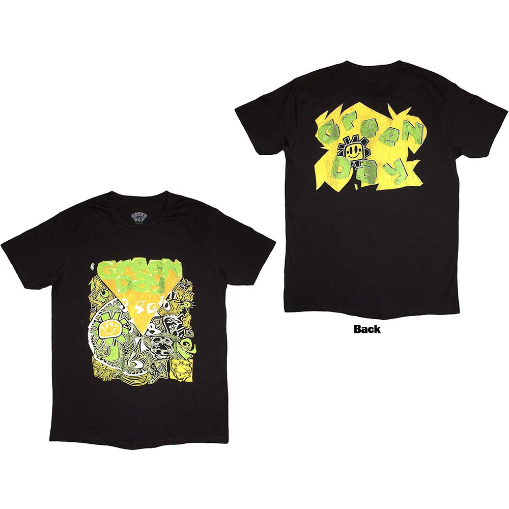 Green Day Psychedelic Kerplunk Mens T Shirt