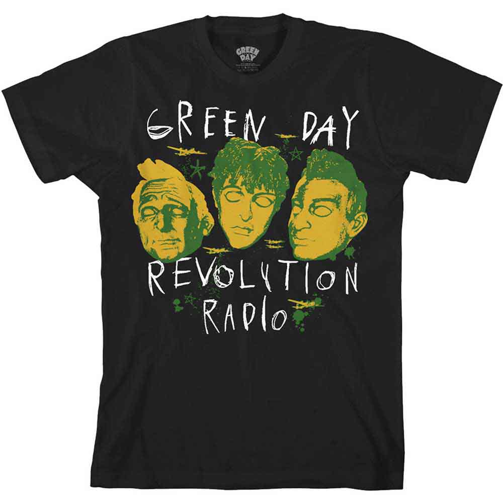 Green Day Scribble Mask Mens T Shirt