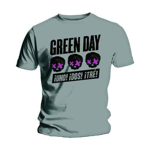 Green Day Three Heads Better Than One Mens T Shirt