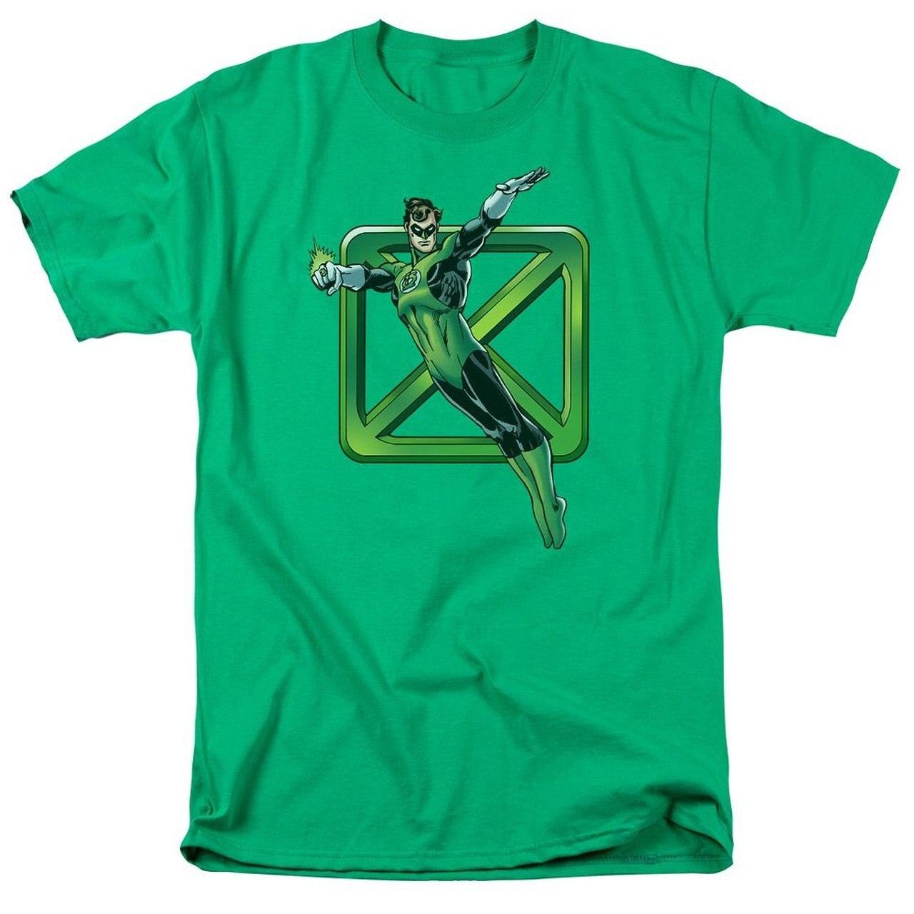 Green Lantern II Flying X Symbol T Shirt