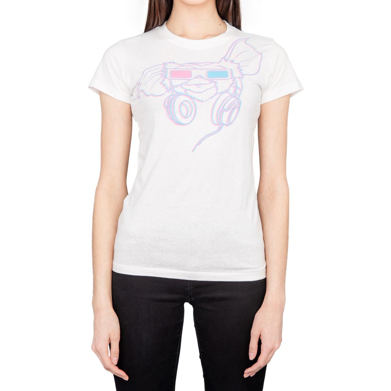 Gremlins Gizmo Headphones 3D Glasses Juniors T Shirt