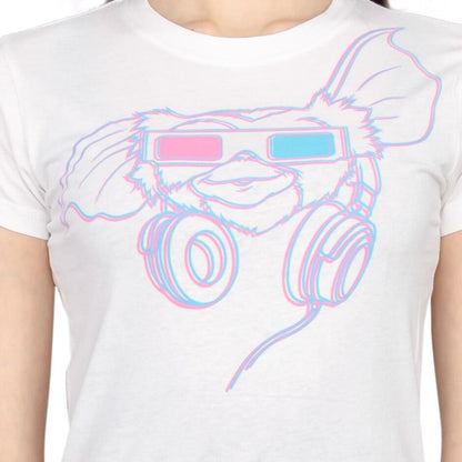 Gremlins Gizmo Headphones 3D Glasses Juniors T Shirt
