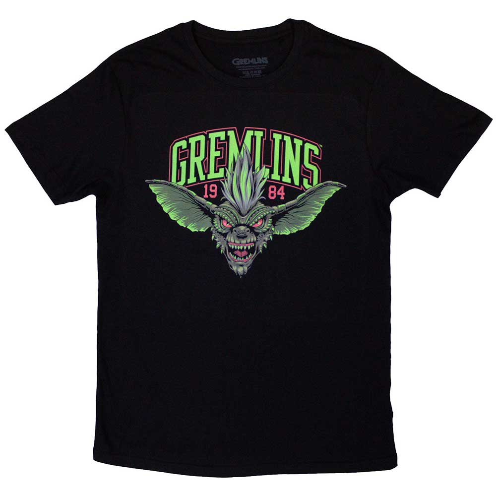 Gremlins Stripe 1984 Green Logo Mens T Shirt