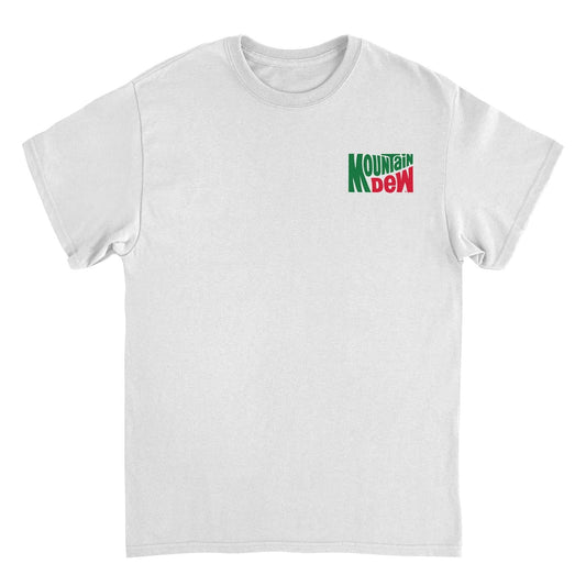 Mountain Dew Vintage Logo White Mens T Shirt