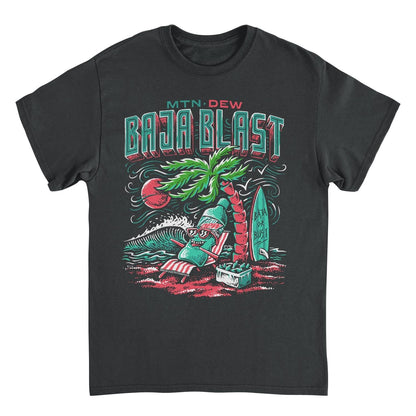 Mountain Dew Baja Blast Chillin Black Mens T Shirt