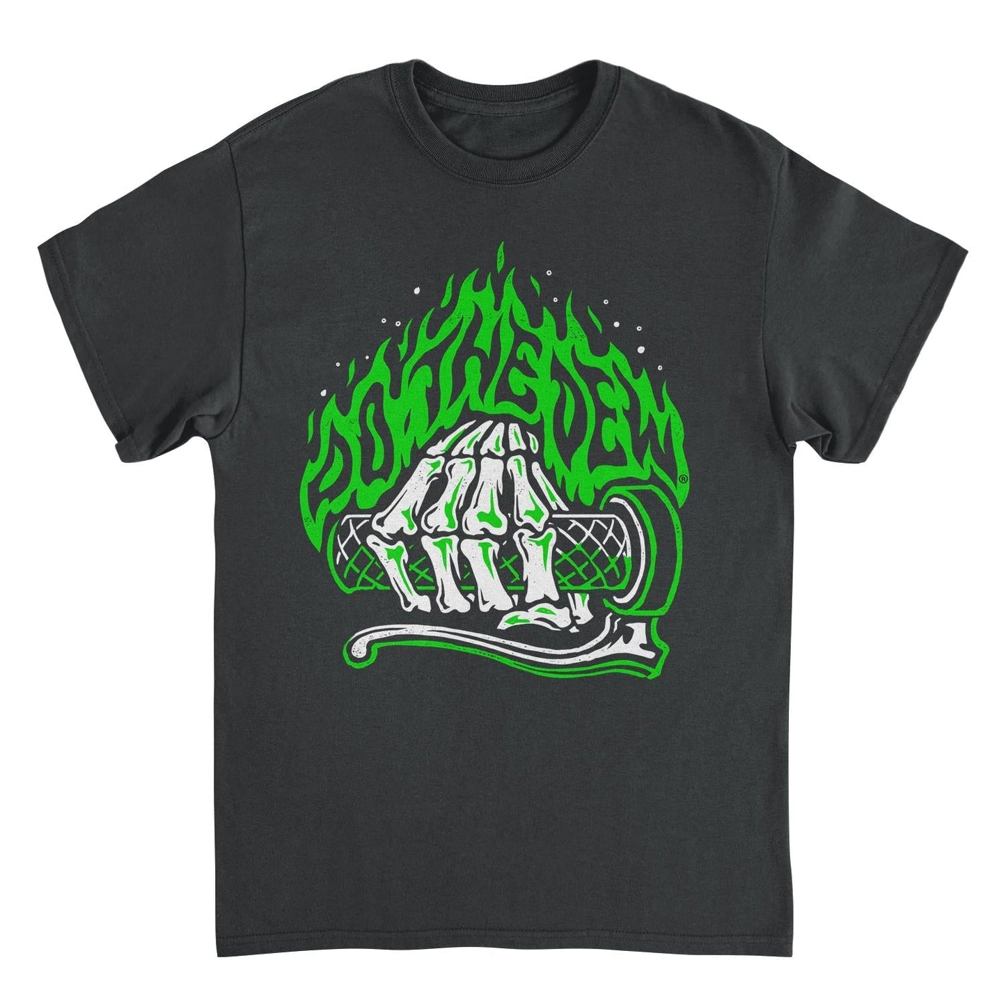 Mountain Dew Rev Skeleton Hand Black Mens T Shirt