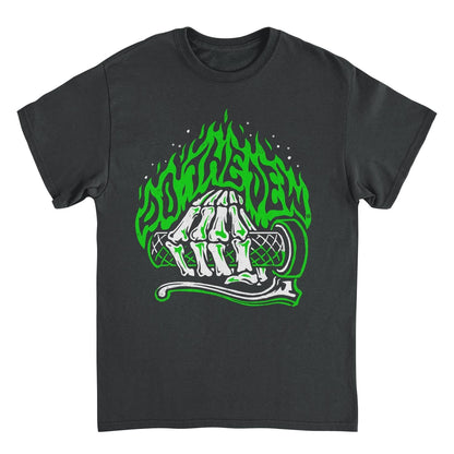 Mountain Dew Rev Skeleton Hand Black Mens T Shirt