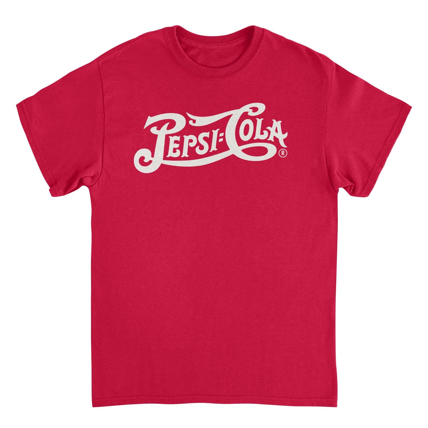 Pepsi Vintage Logo Invert Red Mens T Shirt