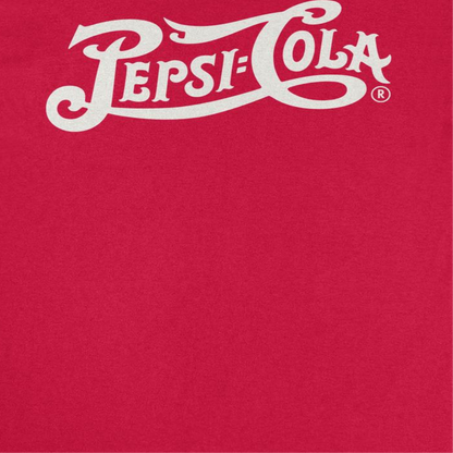 Pepsi Vintage Logo Invert Mens T Shirt Red