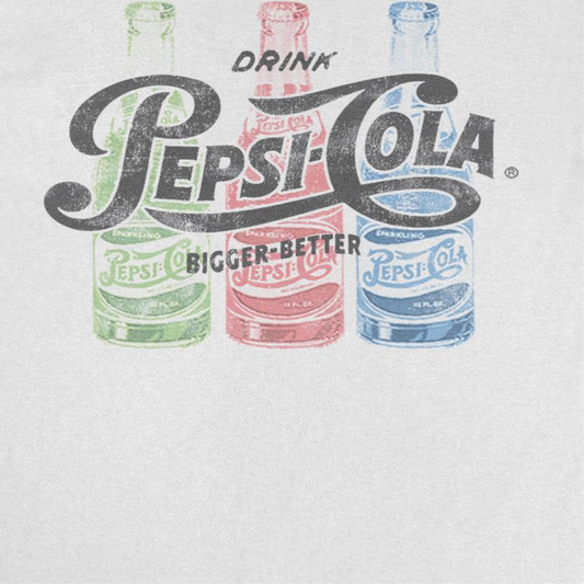 Pepsi Drink Bigger Mens T Shirt White
