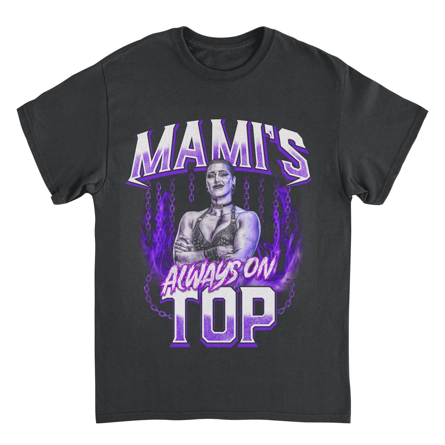 WWE Mami on Top Black Mens T Shirt