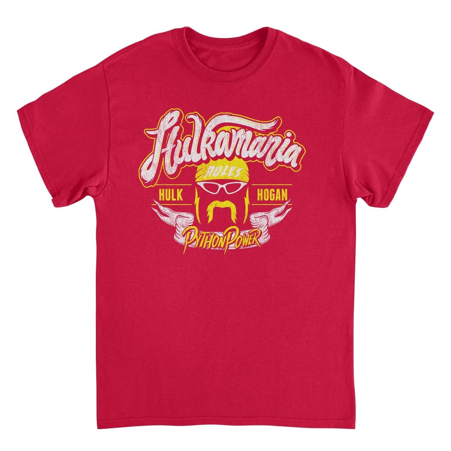 WWE Hulkamania Red Mens T Shirt