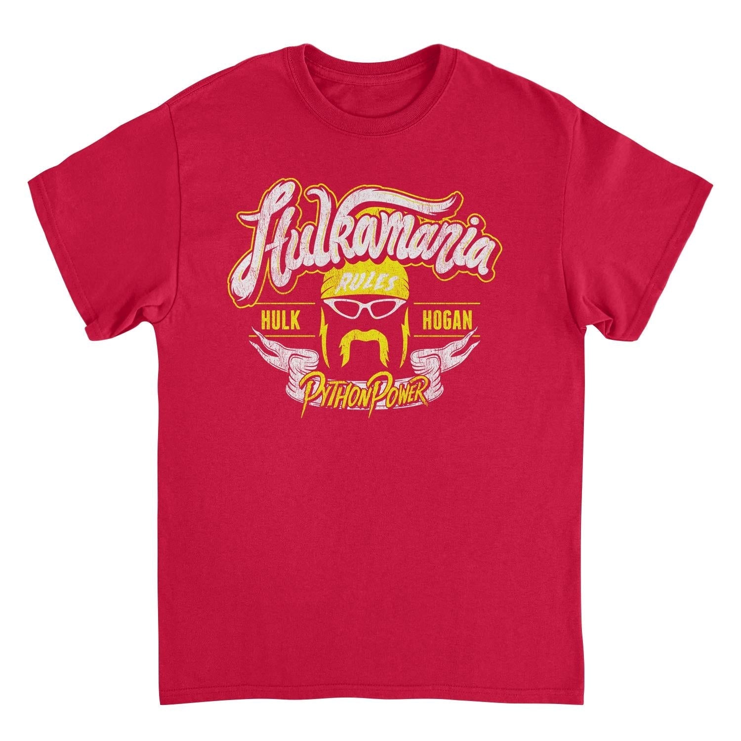 WWE Hulkamania Red Mens T Shirt