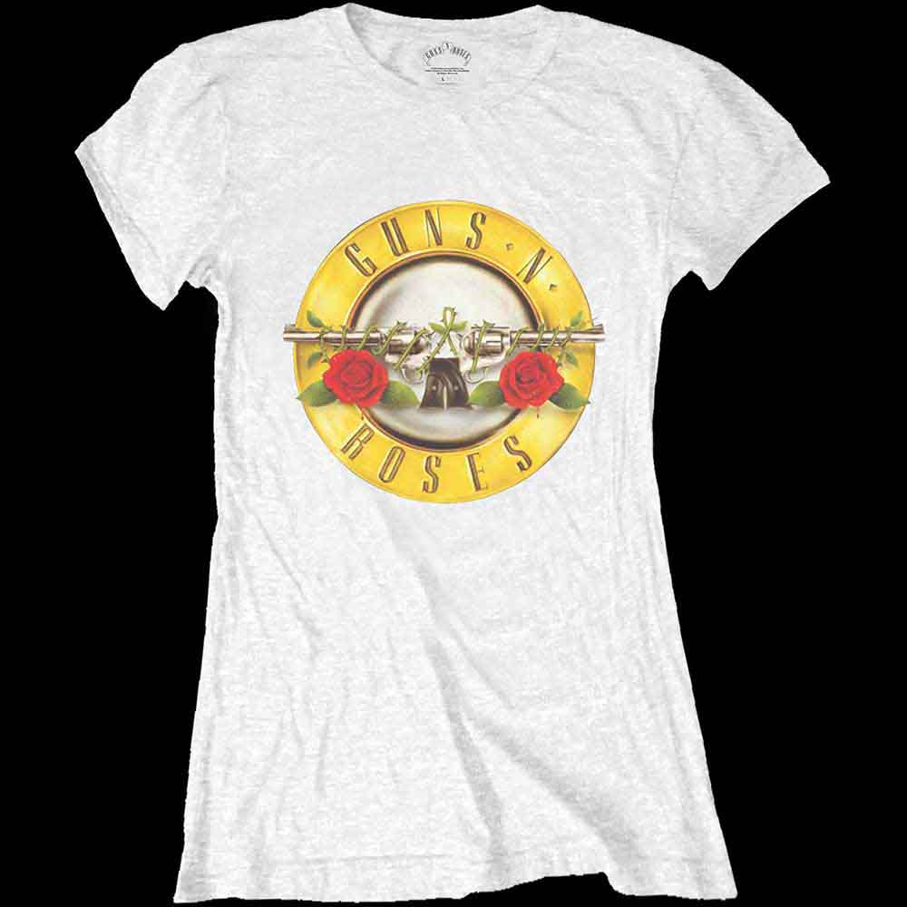 Guns N' Roses Classic Bullet Logo Womens T Shirt