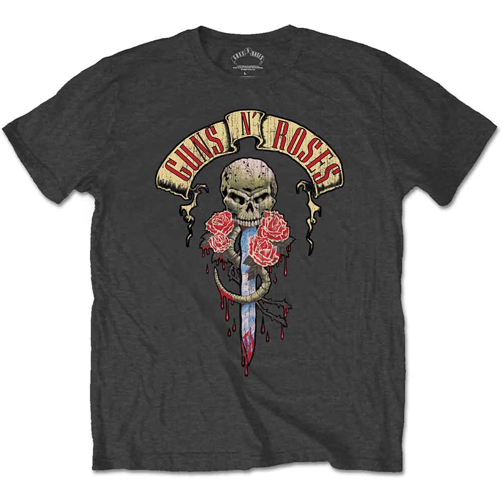Guns N' Roses Dripping Dagger Mens T Shirt