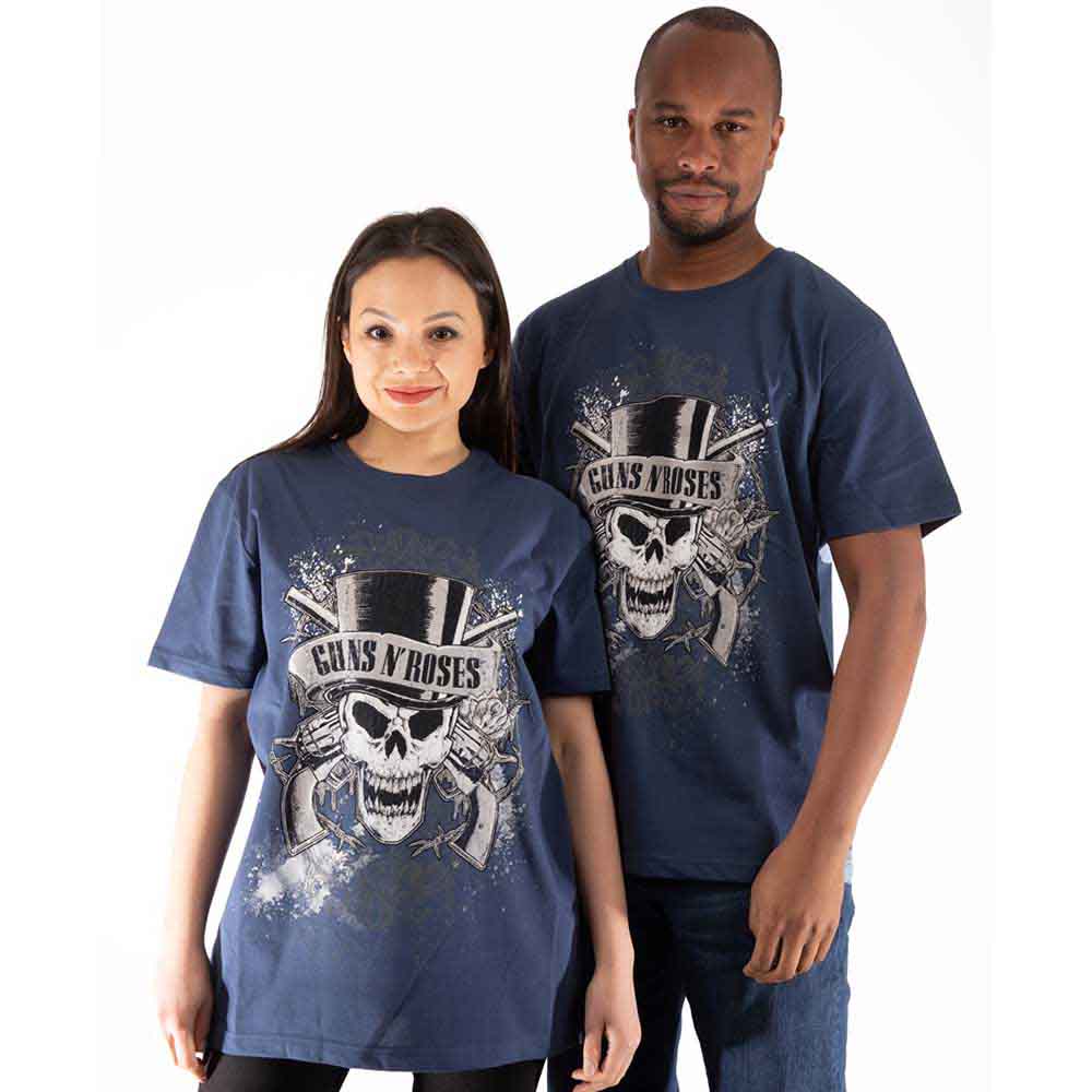 Guns N' Roses Faded Skull Mens T Shirt