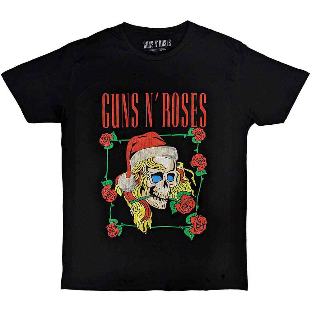Guns N' Roses Holiday Skull Mens T Shirt