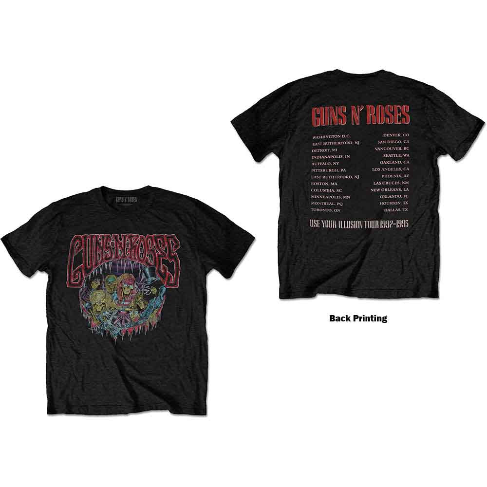 Guns N' Roses Illusion Tour Mens T Shirt