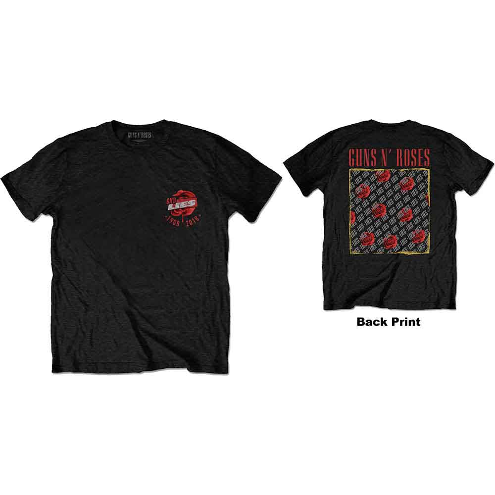 Guns N' Roses Lies Repeat/30 Years Mens T Shirt