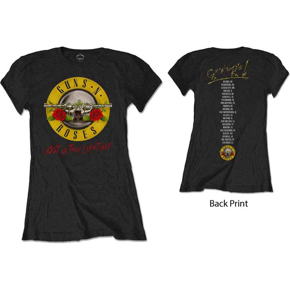 Guns N' Roses Not In This Lifetime Tour Womens T Shirt
