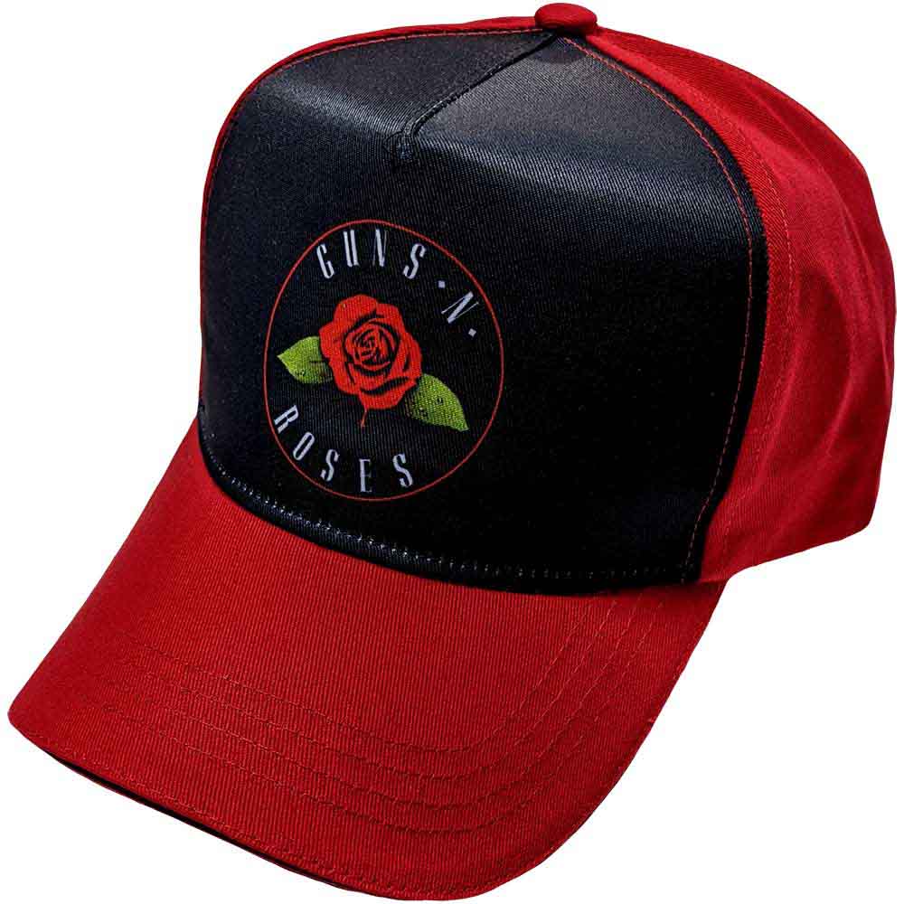Guns N' Roses Rose Hat Red, Black