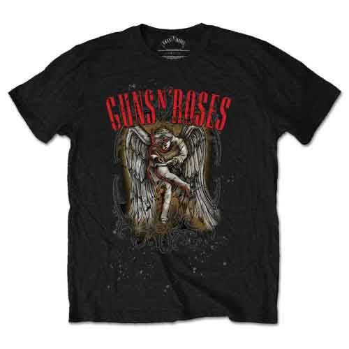 Guns N' Roses Sketched Cherub Mens T Shirt