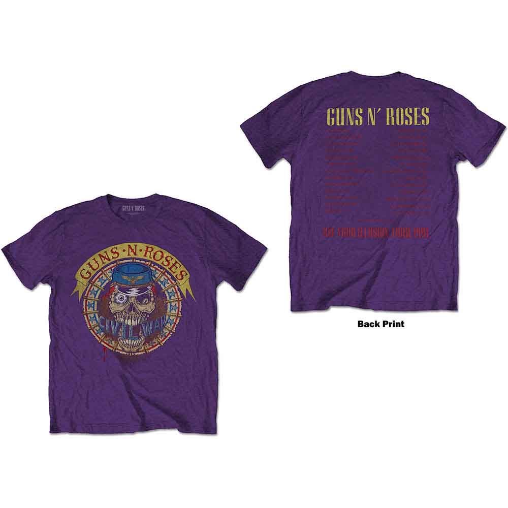 Guns N' Roses Skull Circle Mens T Shirt