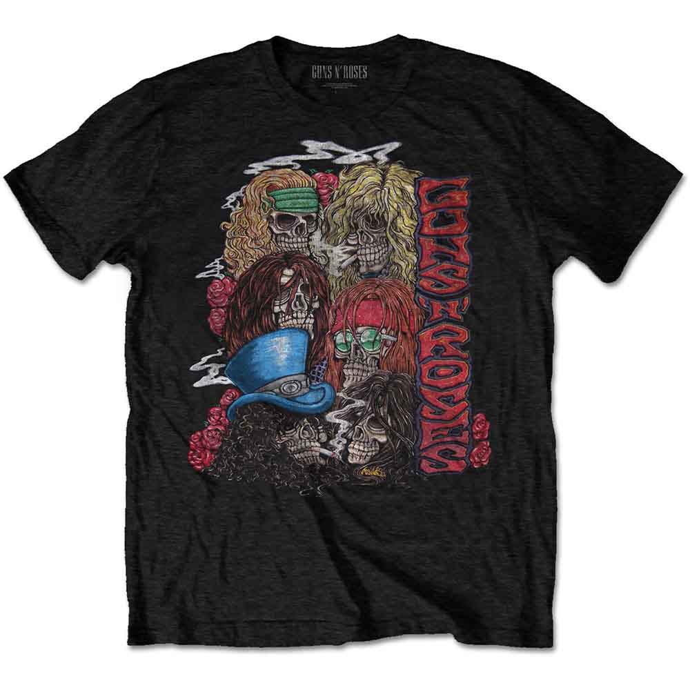 Guns N' Roses Stacked Skulls Mens T Shirt