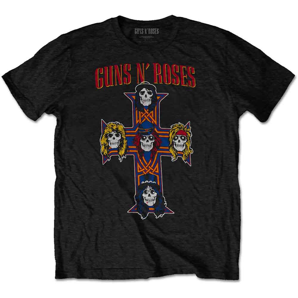 Guns N' Roses Vintage Cross Mens T Shirt