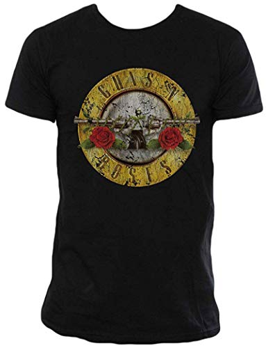 Guns n Roses Classic Logo Mens T shirt Black