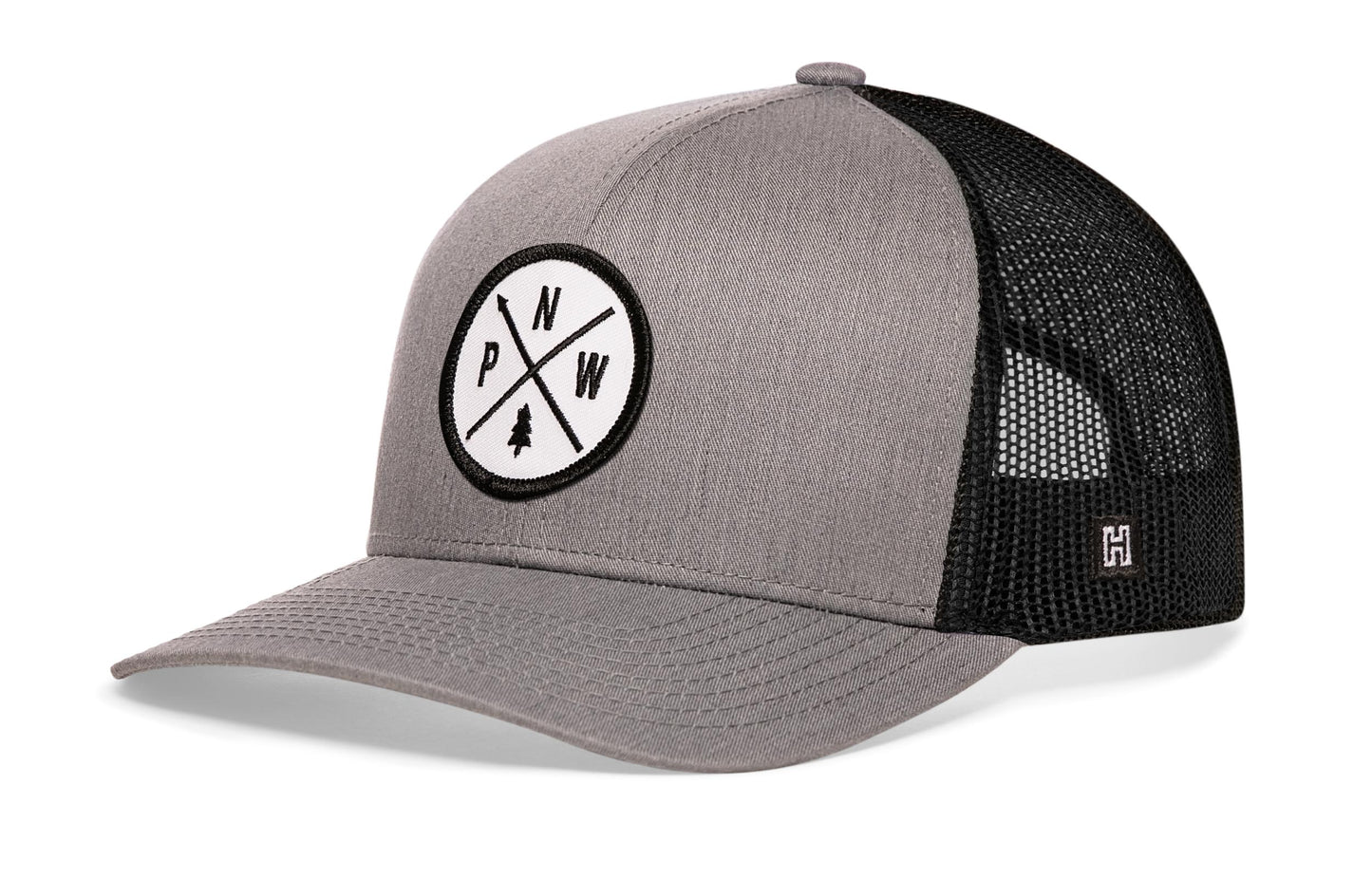 PNW Trucker Haka Hat Gray-Black PNW X Snapback
