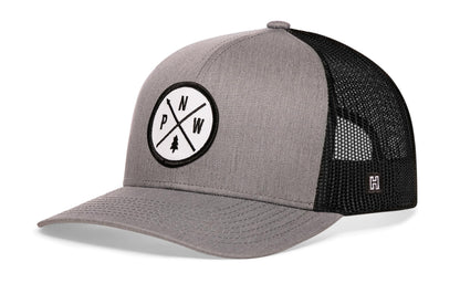 PNW Trucker Haka Hat Gray-Black PNW X Snapback