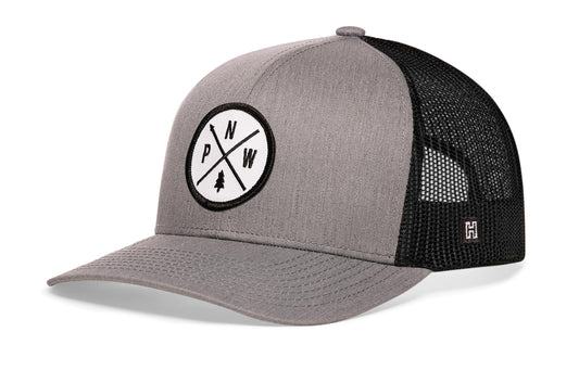 PNW Trucker Haka Hat Gray-Black PNW X Snapback