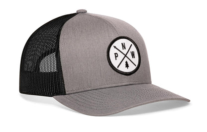 PNW Trucker Haka Hat Gray-Black PNW X Snapback