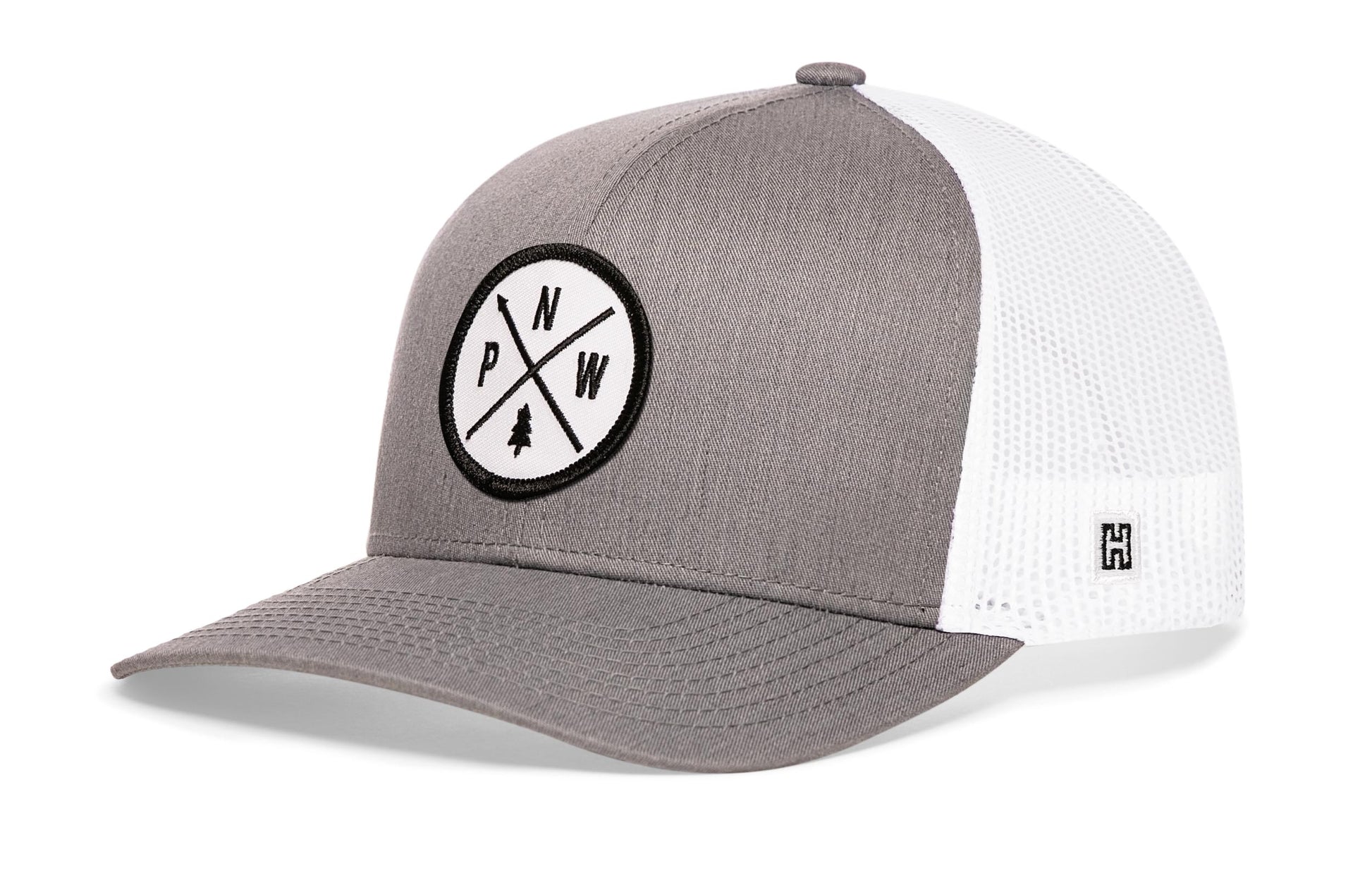 PNW Trucker Haka Hat Gray-White PNW X Snapback