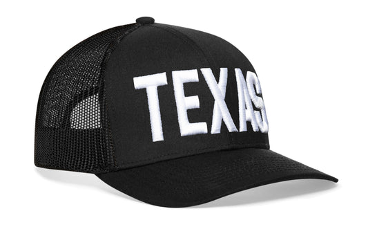 Texas Trucker Haka Hat Black TEXAS Snapback
