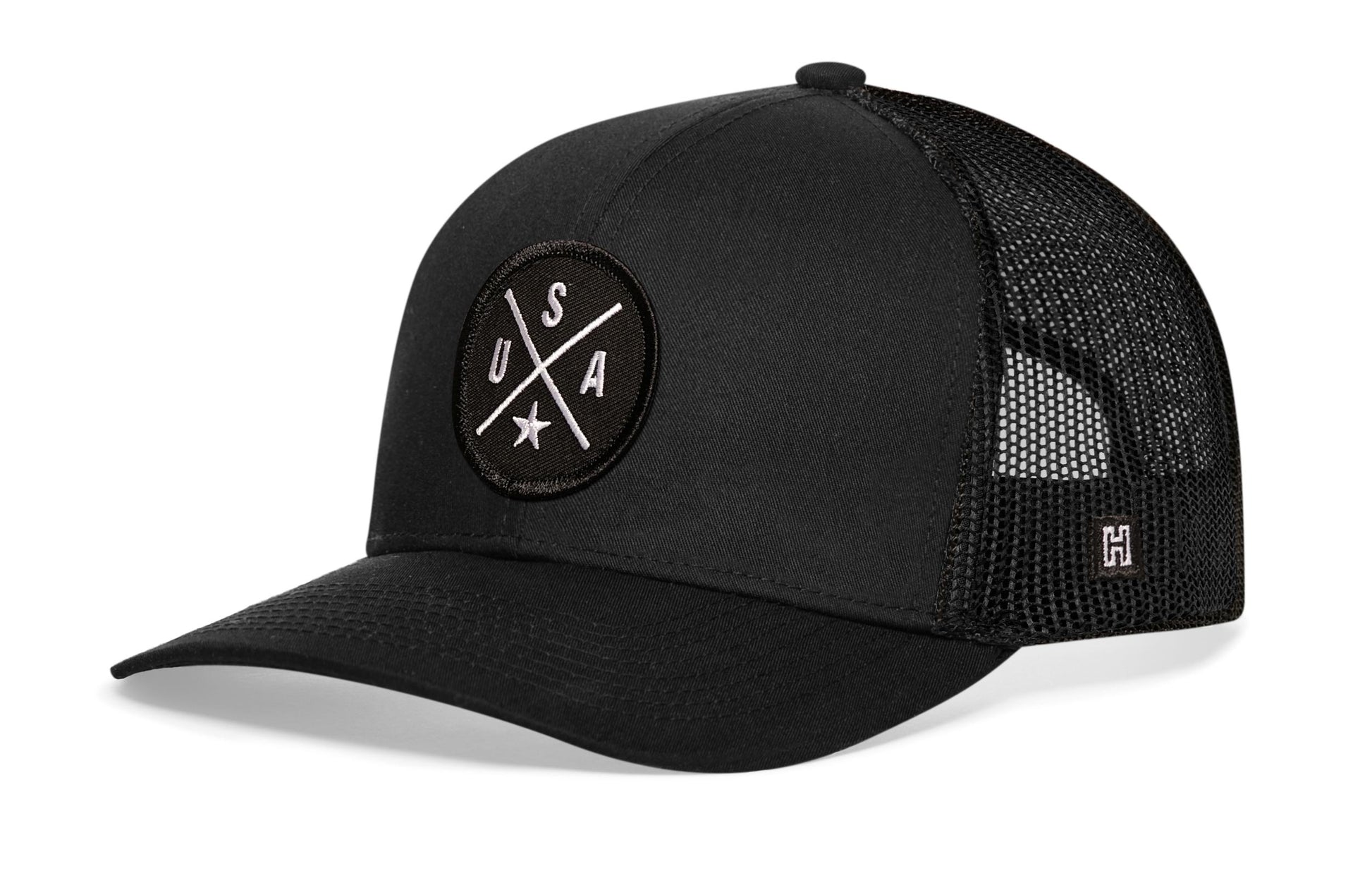 USA Trucker Haka Hat Black America Snapback